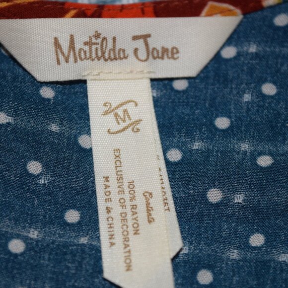 3 for 30 ~ Matilda Jane Woman Fall Garden Mums Blouse M - Picture 10 of 10